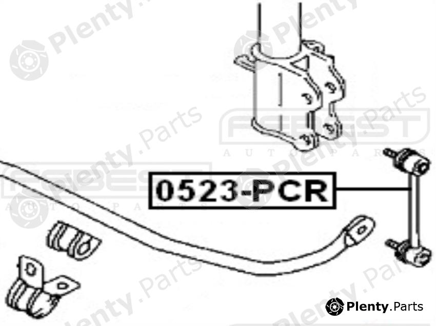  FEBEST part 0523PCR Rod/Strut, stabiliser