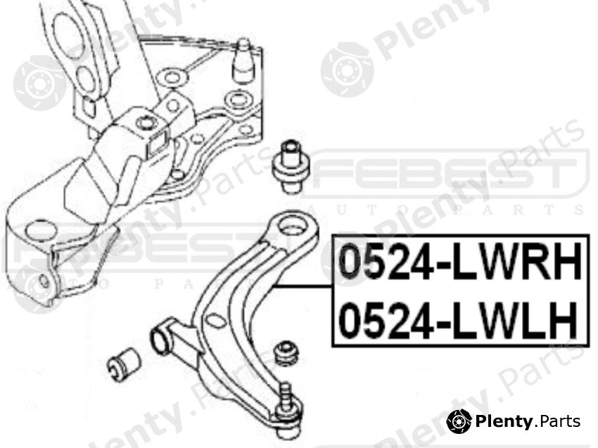  FEBEST part 0524LWRH Track Control Arm