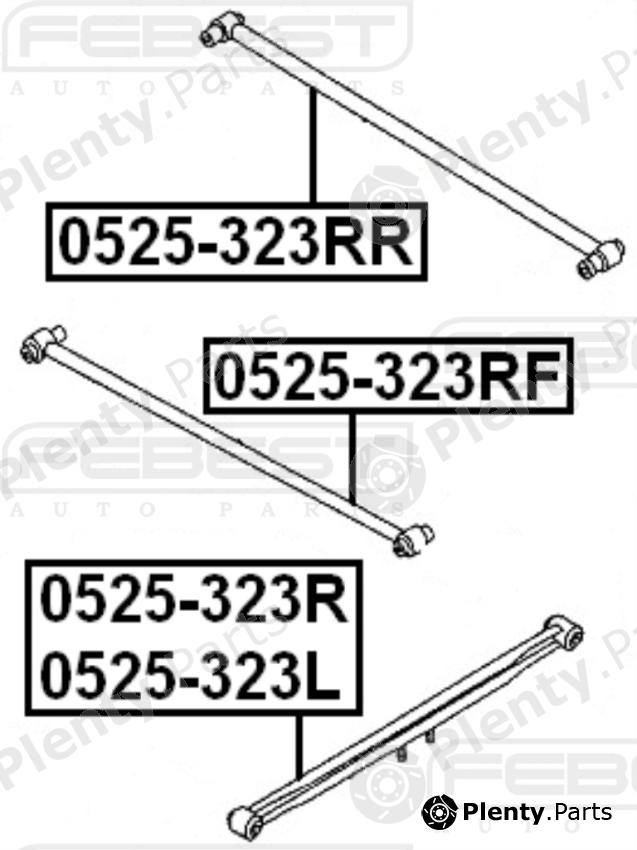  FEBEST part 0525323L Track Control Arm