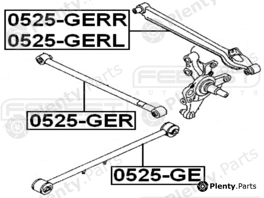  FEBEST part 0525GERR Track Control Arm