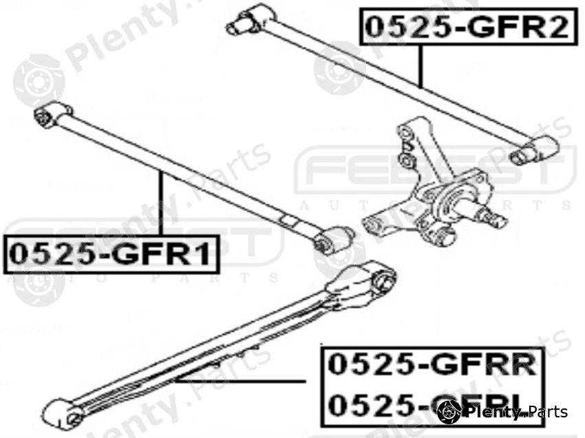  FEBEST part 0525GFR2 Track Control Arm