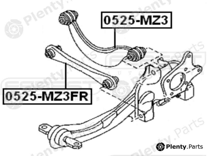 FEBEST part 0525MZ3FR Track Control Arm