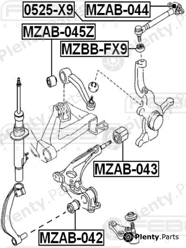  FEBEST part 0525X9 Track Control Arm