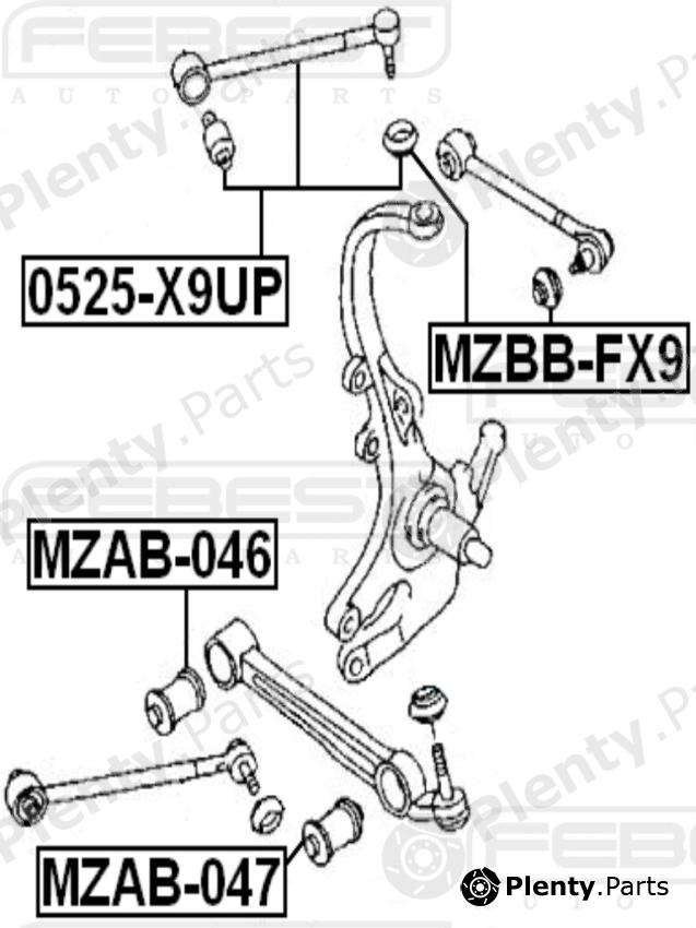  FEBEST part 0525-X9UP (0525X9UP) Track Control Arm