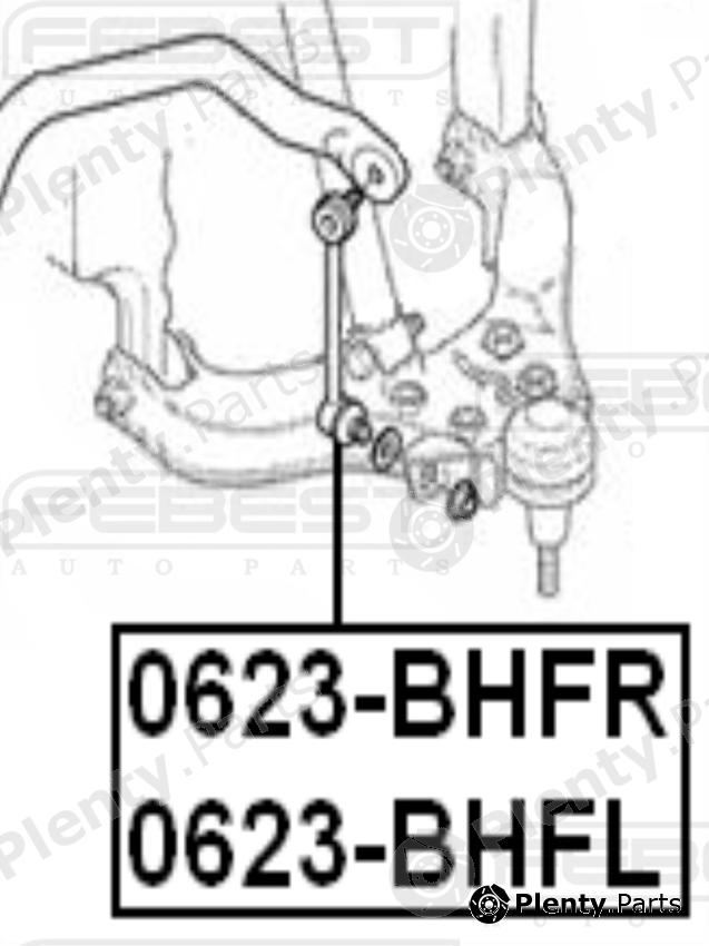  FEBEST part 0623BHFR Rod/Strut, stabiliser