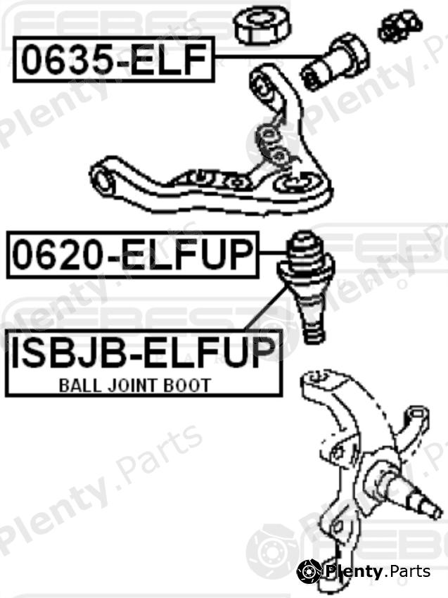  FEBEST part 0635ELF Support, control arm