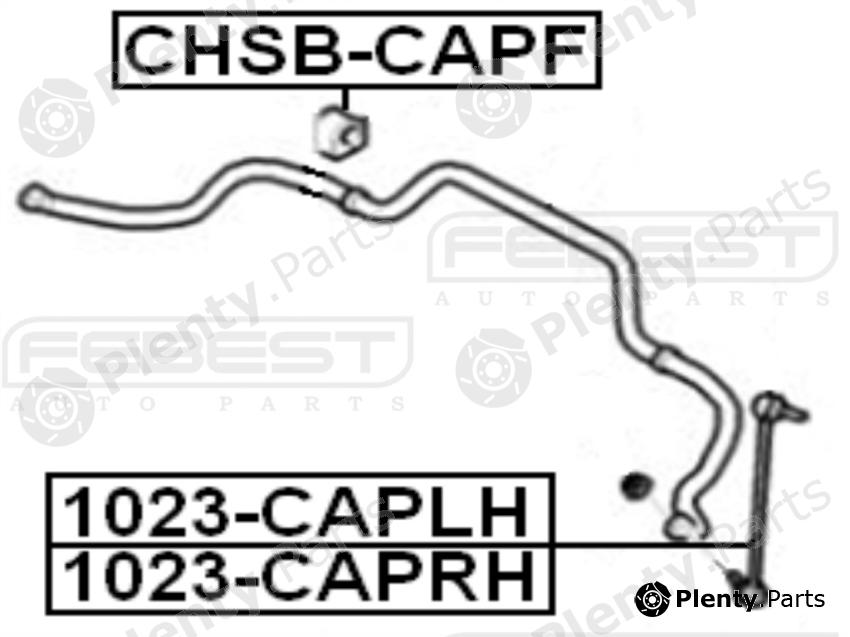  FEBEST part 1023-CAPLH (1023CAPLH) Rod/Strut, stabiliser