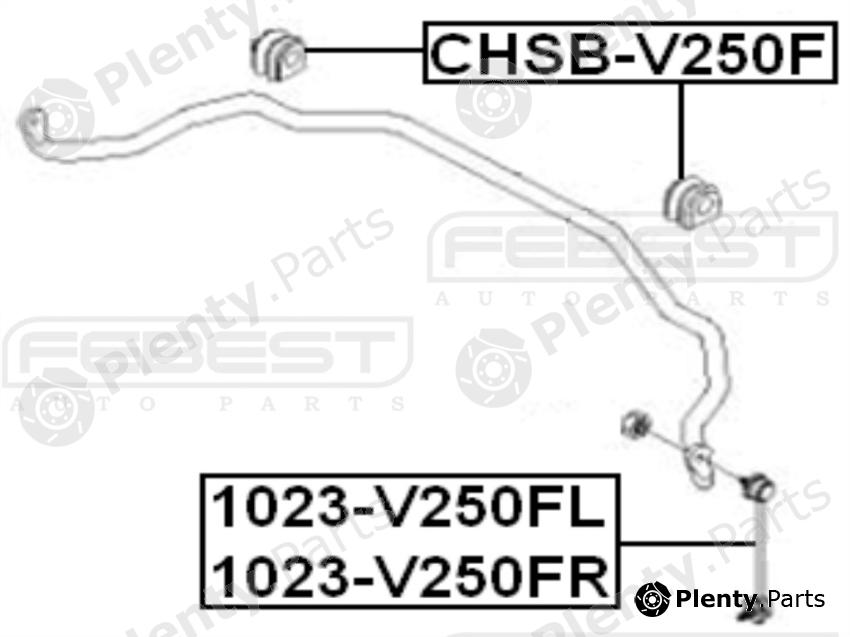  FEBEST part 1023V250FR Rod/Strut, stabiliser
