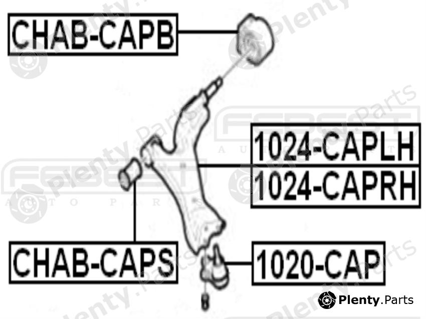  FEBEST part 1024-CAPRH (1024CAPRH) Track Control Arm