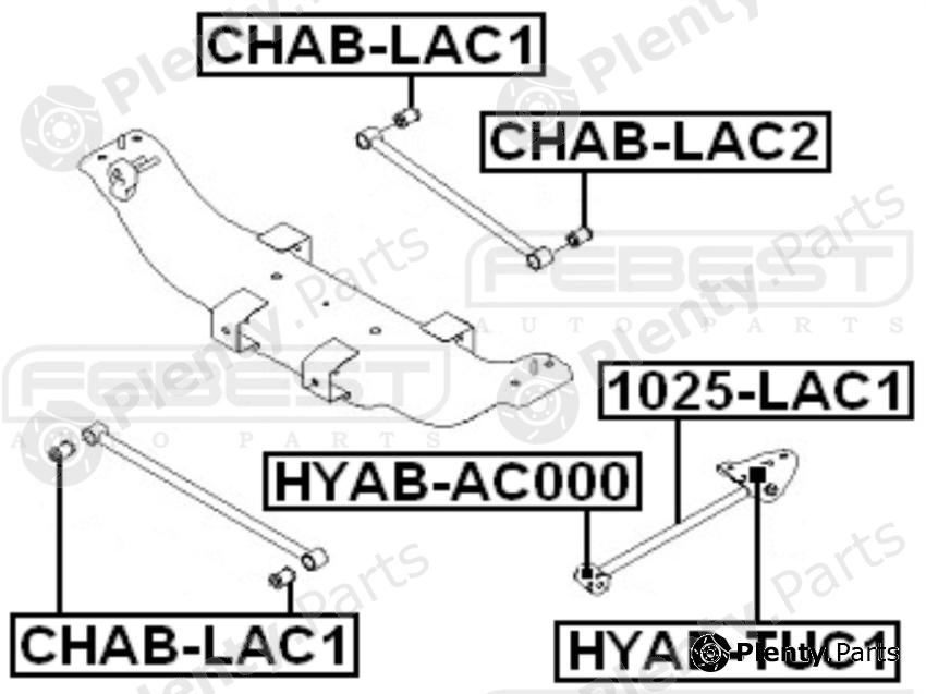  FEBEST part 1025-LAC1 (1025LAC1) Track Control Arm