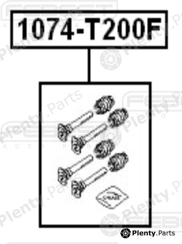  FEBEST part 1074-T200F (1074T200F) Guide Bolt, brake caliper