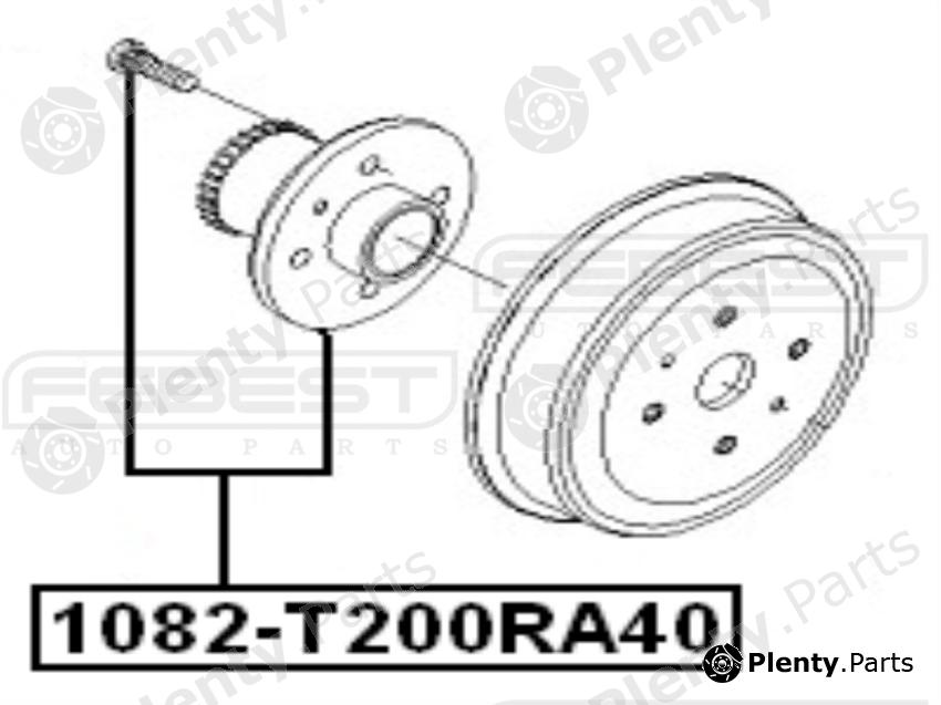  FEBEST part 1082T200RA40 Wheel Hub