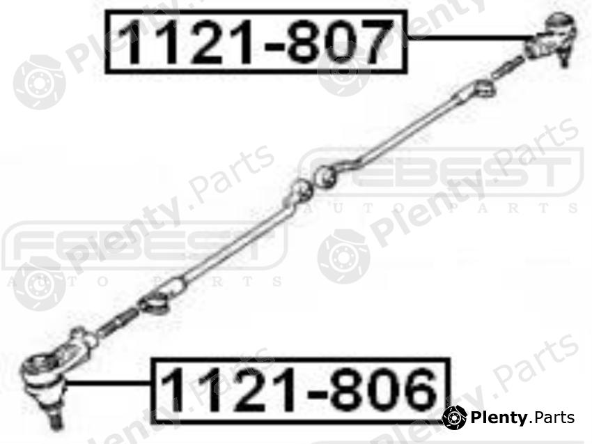  FEBEST part 1121807 Tie Rod End