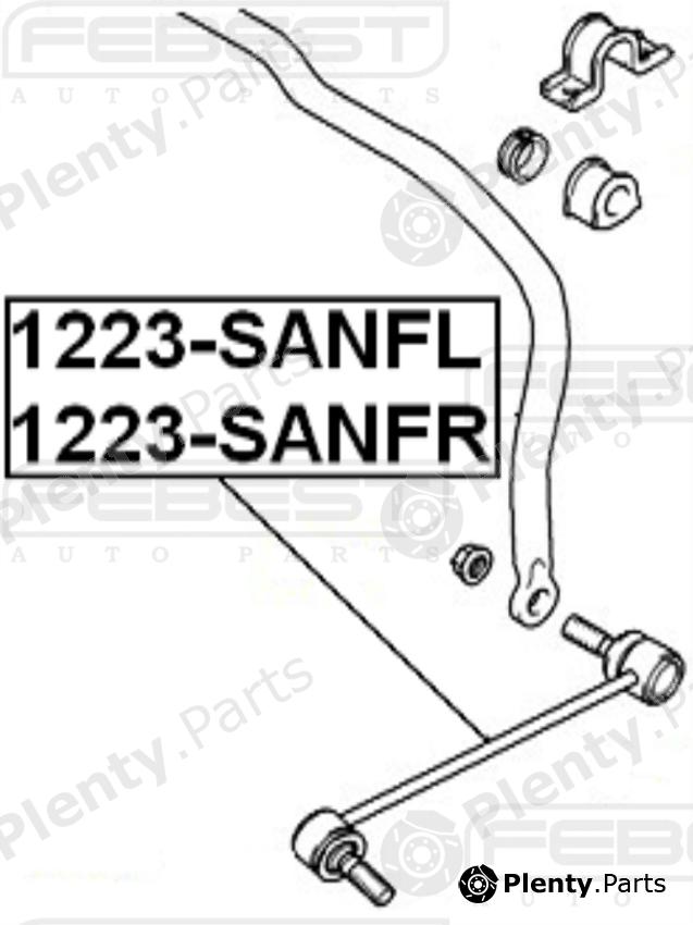  FEBEST part 1223SANFR Rod/Strut, stabiliser