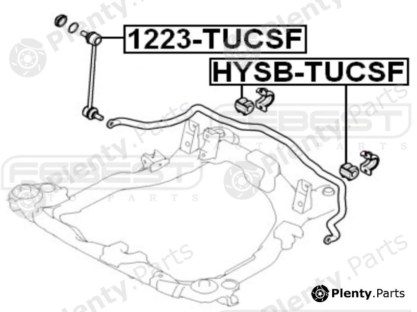  FEBEST part 1223TUCSF Rod/Strut, stabiliser