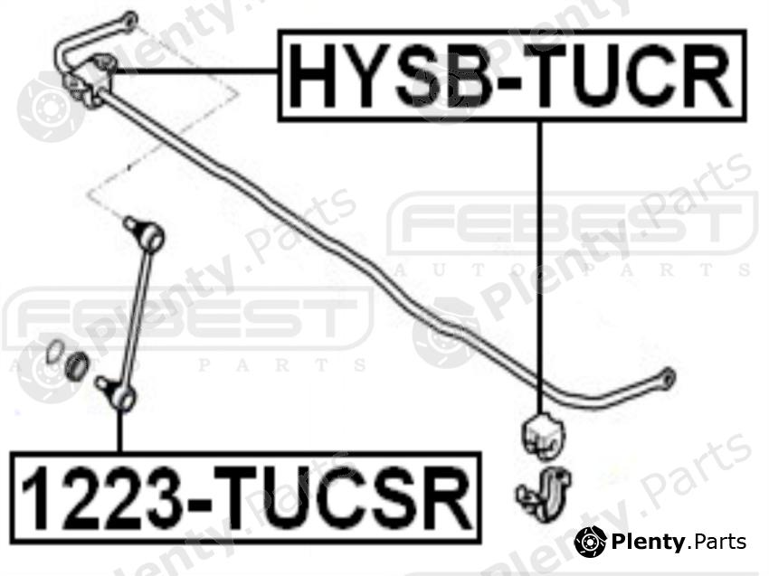  FEBEST part 1223TUCSR Rod/Strut, stabiliser
