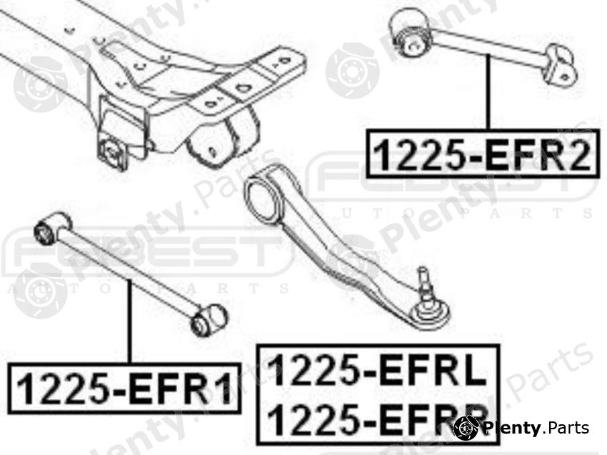  FEBEST part 1225-EFRR (1225EFRR) Track Control Arm