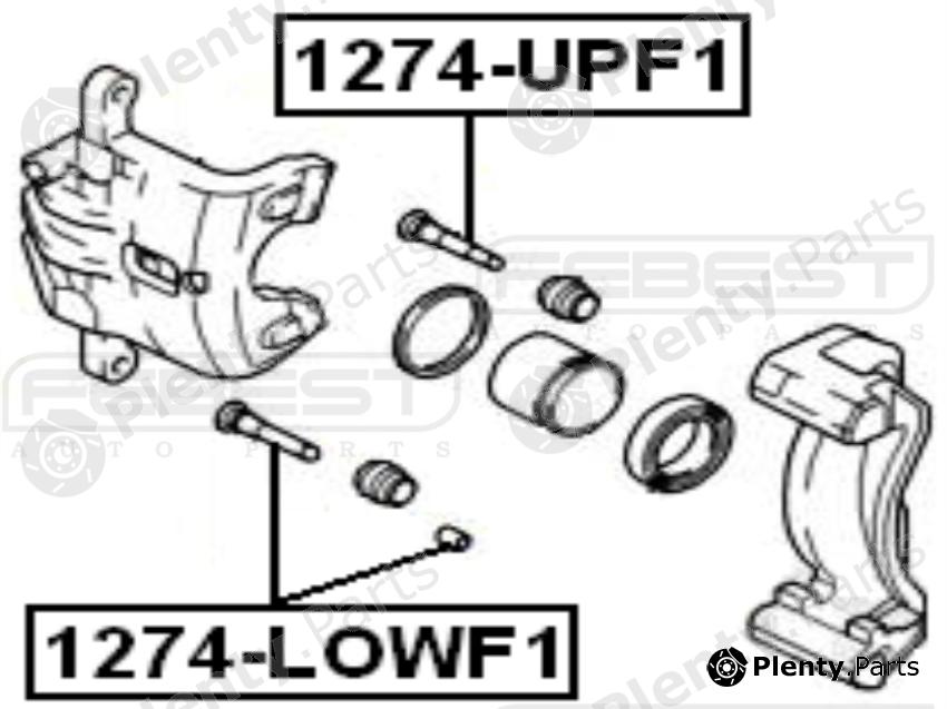  FEBEST part 1274LOWF1 Guide Bolt, brake caliper