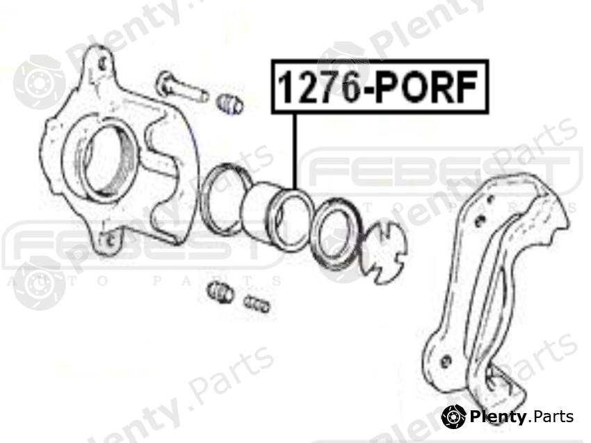 FEBEST part 1276PORF Piston, brake caliper