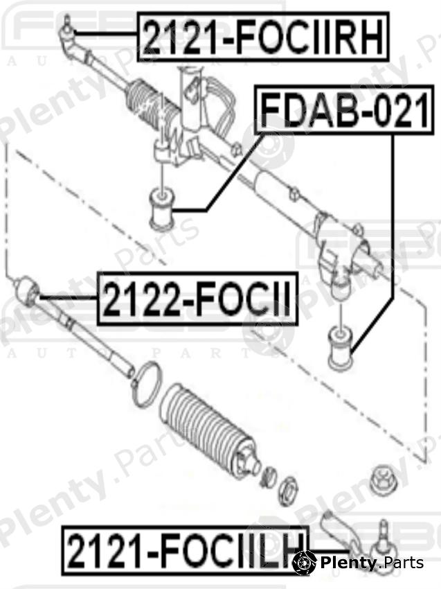  FEBEST part 2122-FOCII (2122FOCII) Tie Rod Axle Joint