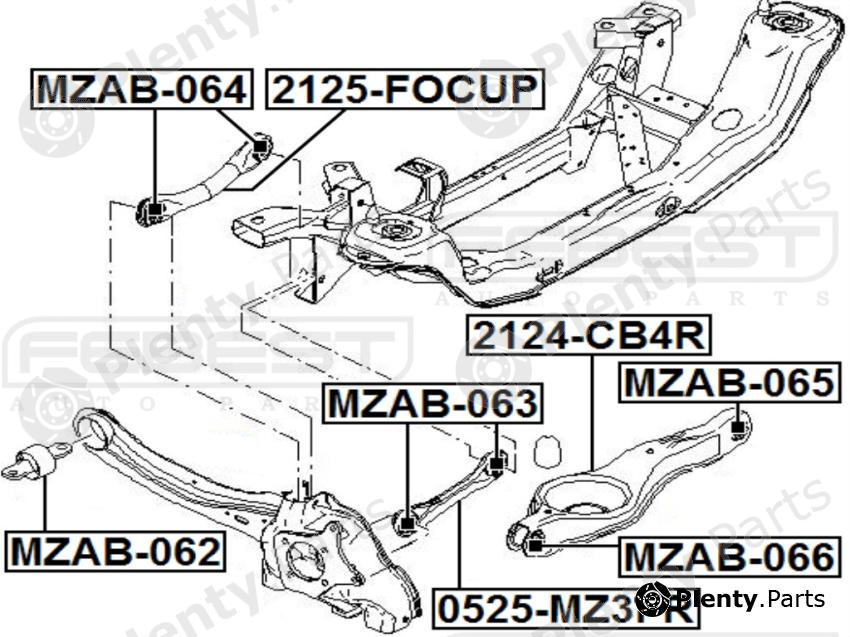  FEBEST part 2125FOCUP Track Control Arm