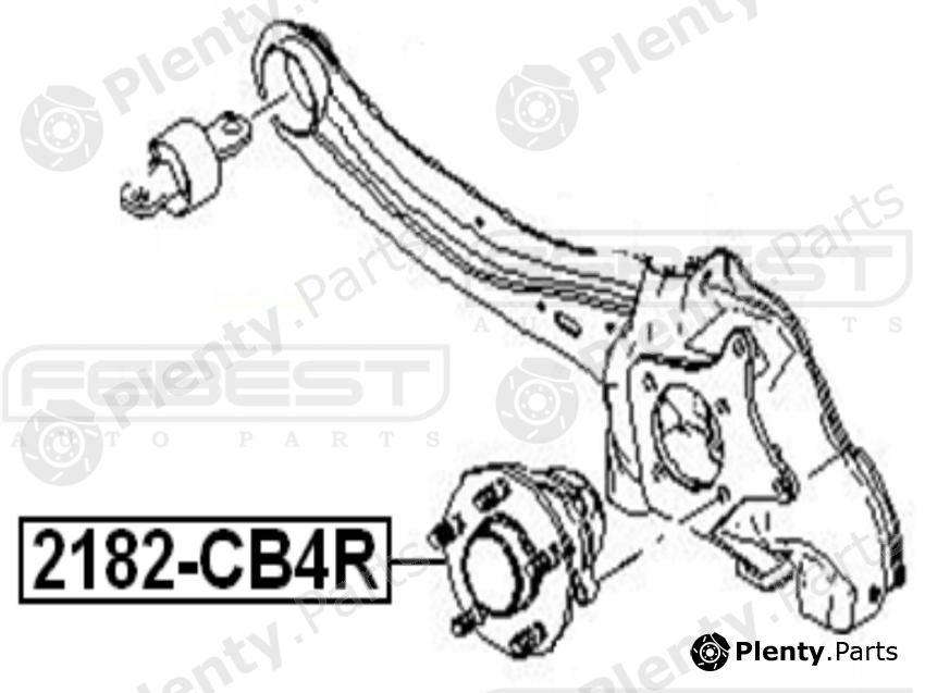  FEBEST part 2182-CB4R (2182CB4R) Wheel Hub