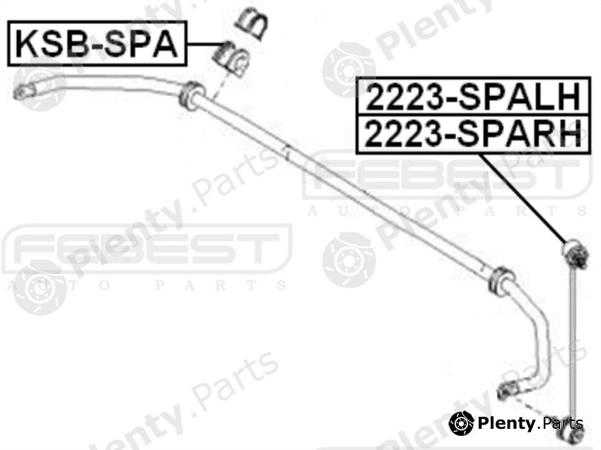  FEBEST part 2223SPARH Rod/Strut, stabiliser