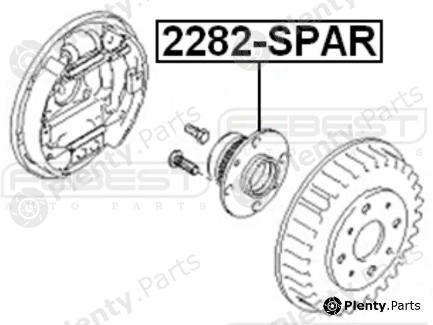 FEBEST part 2282SPAR Wheel Hub