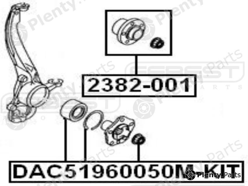  FEBEST part 2382001 Wheel Hub