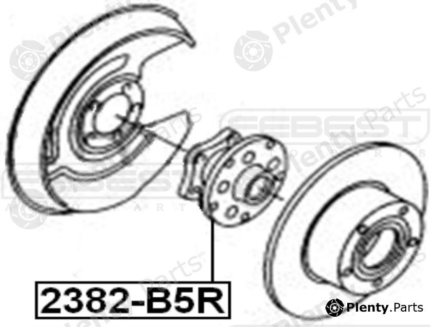 FEBEST part 2382-B5R (2382B5R) Wheel Hub