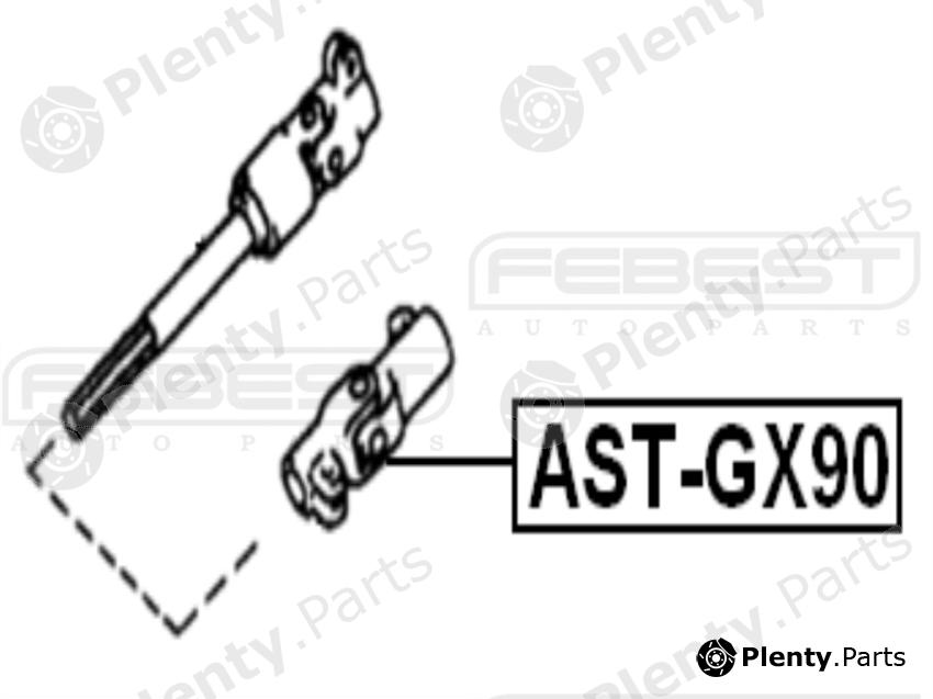  FEBEST part ASTGX90 Steering Shaft