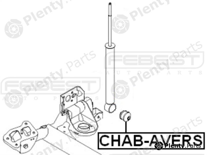  FEBEST part CHAB-AVERS (CHABAVERS) Bush, shock absorber