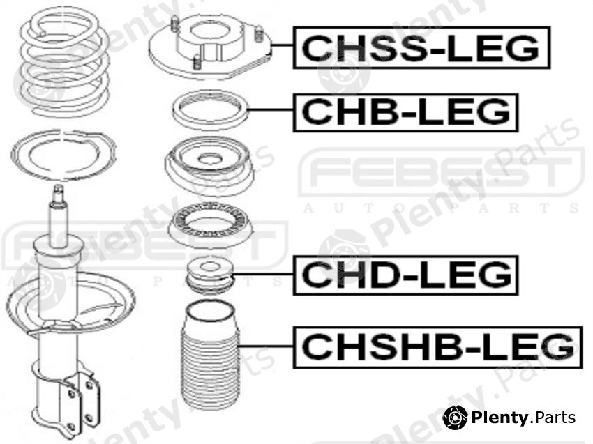  FEBEST part CHDLEG Shock Absorber