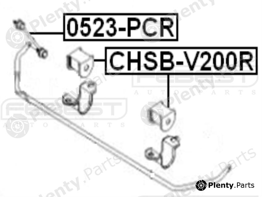  FEBEST part CHSB-V200R (CHSBV200R) Stabiliser Mounting