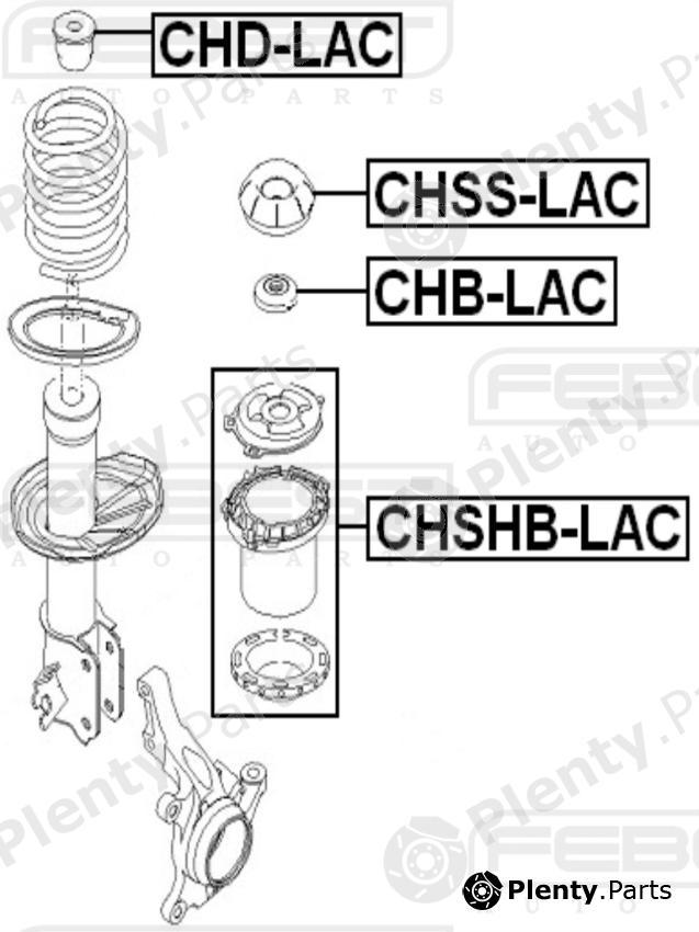 FEBEST part CHSHBLAC Protective Cap/Bellow, shock absorber