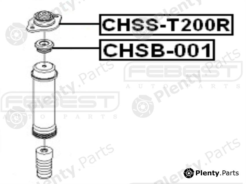  FEBEST part CHSST200R Mounting, shock absorbers