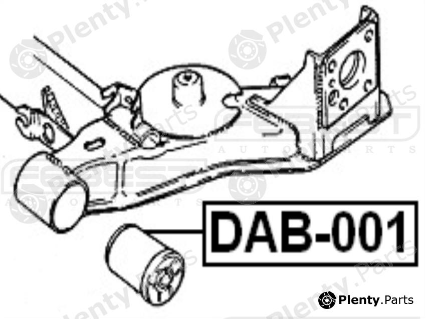  FEBEST part DAB001 Control Arm-/Trailing Arm Bush