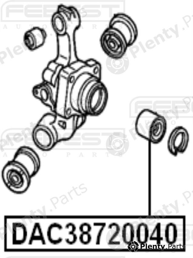  FEBEST part DAC38720040 Wheel Bearing