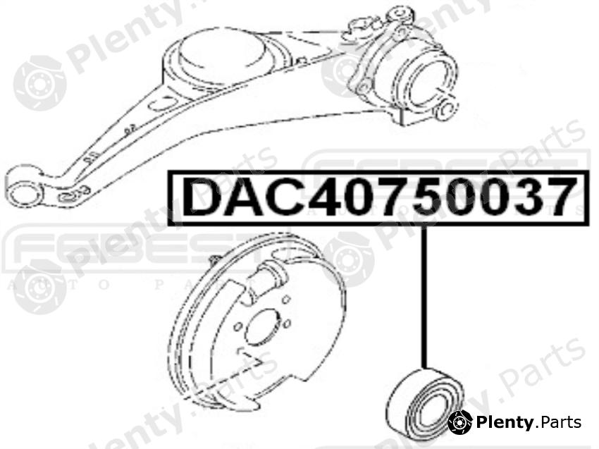 FEBEST part DAC40750037 Wheel Bearing
