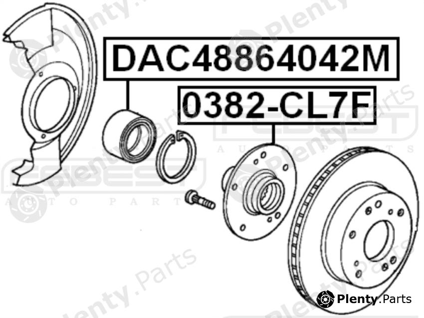  FEBEST part DAC48864042M Wheel Bearing