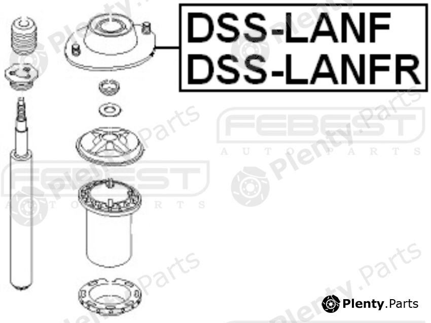 FEBEST part DSSLANF Mounting, shock absorbers