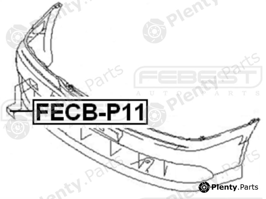  FEBEST part FECBP11 Cover, towhook