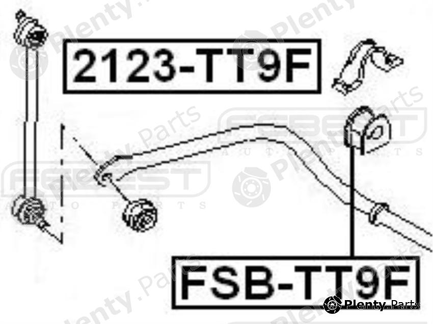  FEBEST part FSB-TT9F (FSBTT9F) Stabiliser Mounting