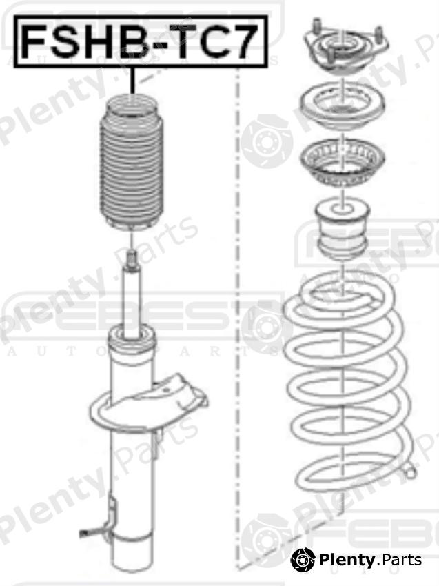  FEBEST part FSHB-TC7 (FSHBTC7) Protective Cap/Bellow, shock absorber