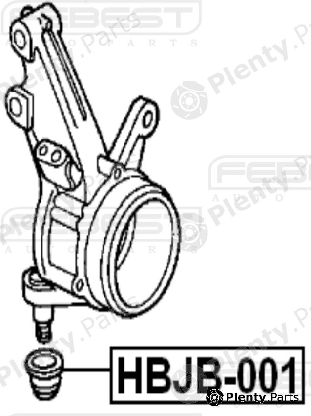  FEBEST part HBJB001 Repair Kit, ball joint