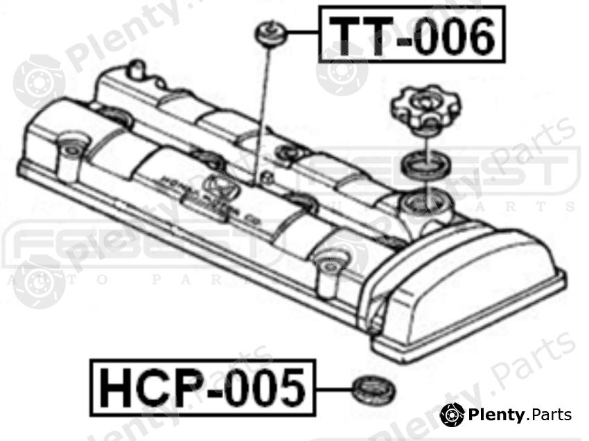 FEBEST part HCP-005 (HCP005) Sealing Ring, spark plug shaft