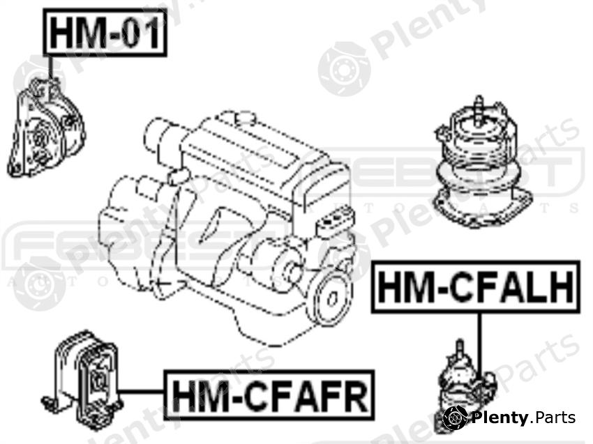  FEBEST part HMCFALH Engine Mounting