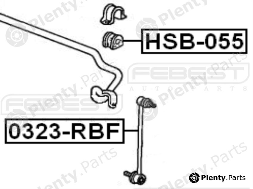  FEBEST part HSB055 Replacement part