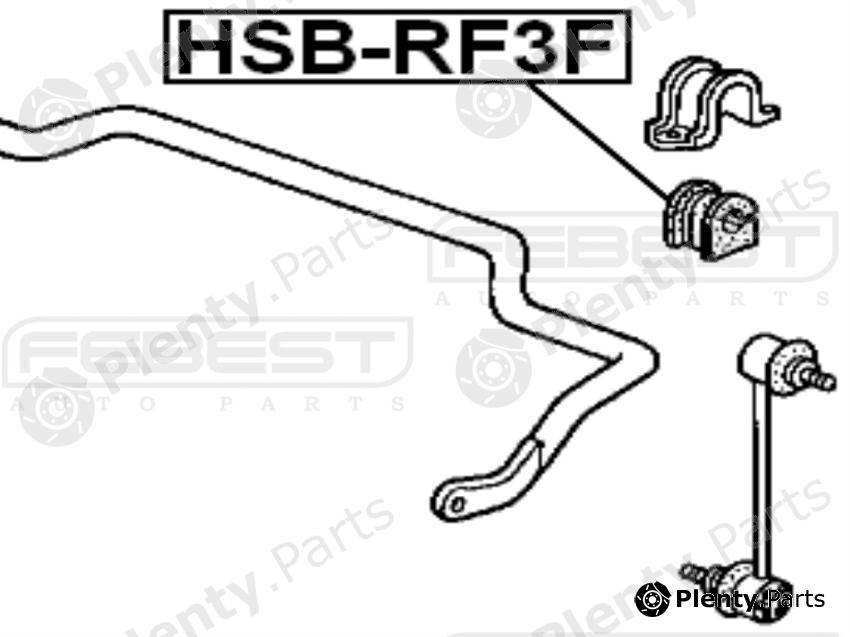  FEBEST part HSB-RF3F (HSBRF3F) Stabiliser Mounting
