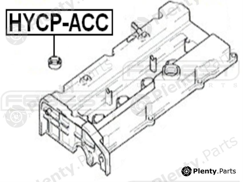  FEBEST part HYCP-ACC (HYCPACC) Sealing Ring, spark plug shaft